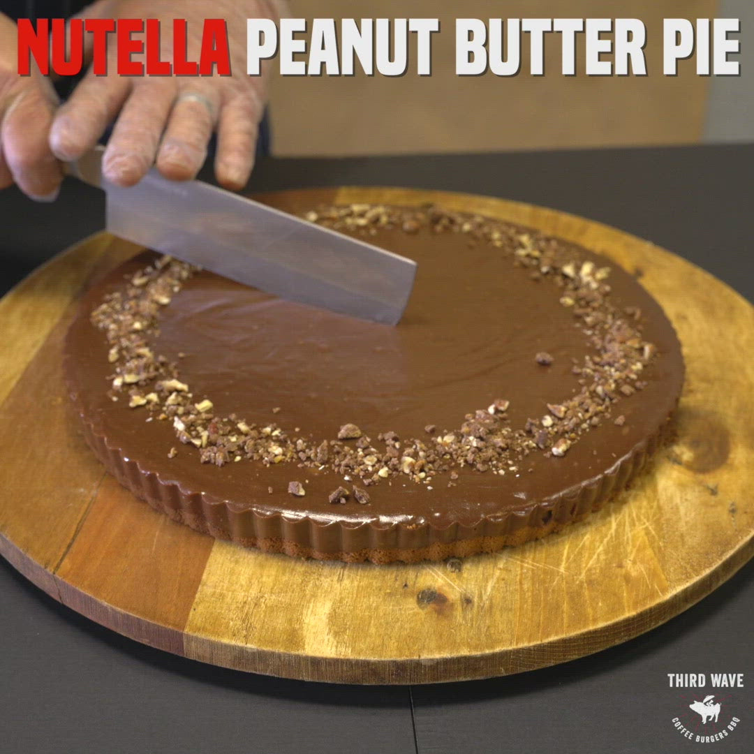 Nutella and Peanut Butter Pie